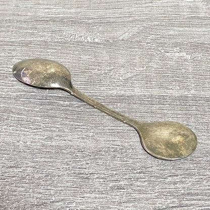 Vintage Silver Plated Metal Teaspoon EPNS Collectors Art Deco Souvenir Spoon