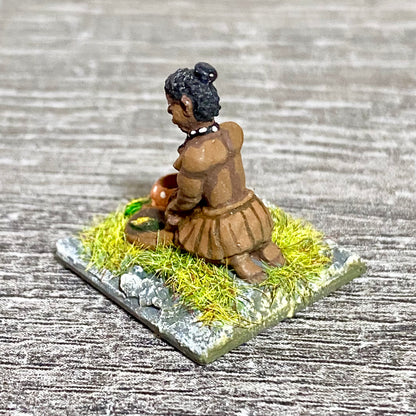 1x 28mm Colonial Villagers Figure Fig Painted Metal Miniatures Zulu Wargames #4