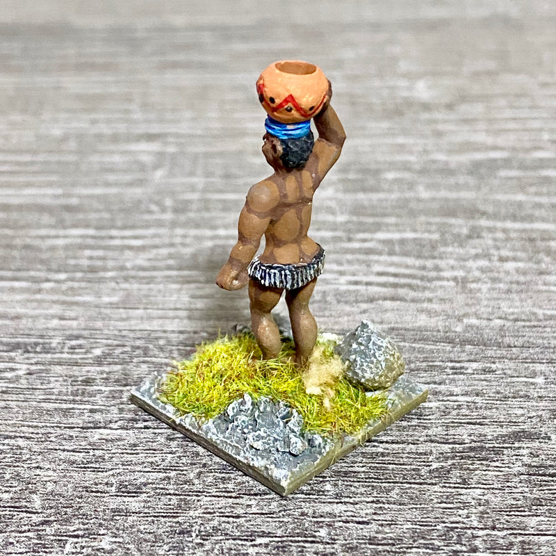 1x 28mm Colonial Villagers Figure Fig Painted Metal Miniatures Zulu Wargames #5