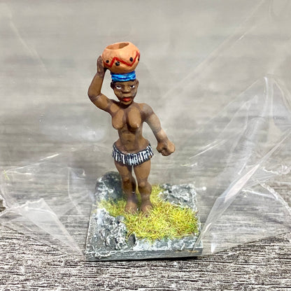 1x 28mm Colonial Villagers Figure Fig Painted Metal Miniatures Zulu Wargames #5