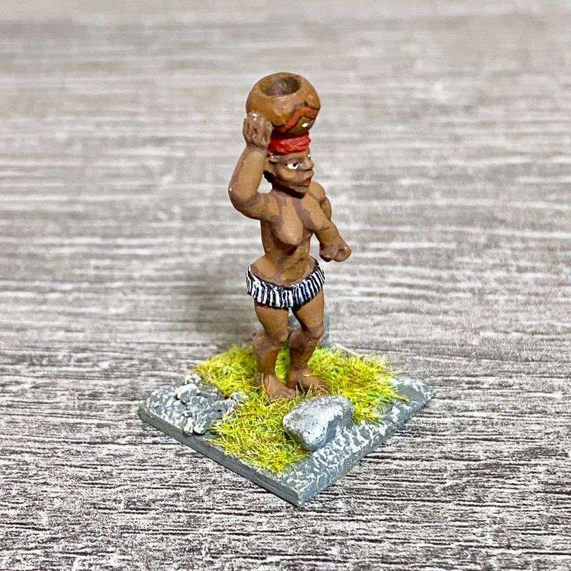1x 28mm Colonial Villagers Figure Fig Painted Metal Miniatures Zulu Wargames #7