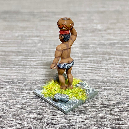 1x 28mm Colonial Villagers Figure Fig Painted Metal Miniatures Zulu Wargames #7