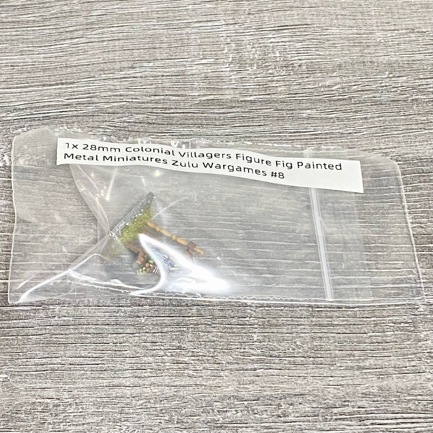 1x 28mm Colonial Villagers Figure Fig Painted Metal Miniatures Zulu Wargames #8