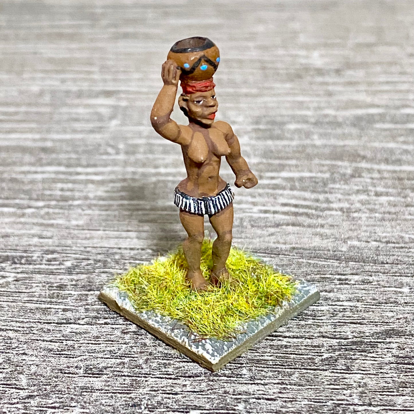 1x 28mm Colonial Villagers Figure Fig Painted Metal Miniatures Zulu Wargames #9
