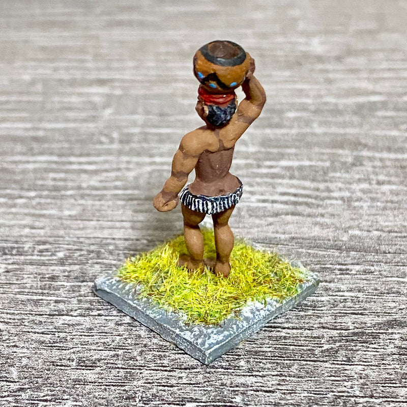 1x 28mm Colonial Villagers Figure Fig Painted Metal Miniatures Zulu Wargames #9