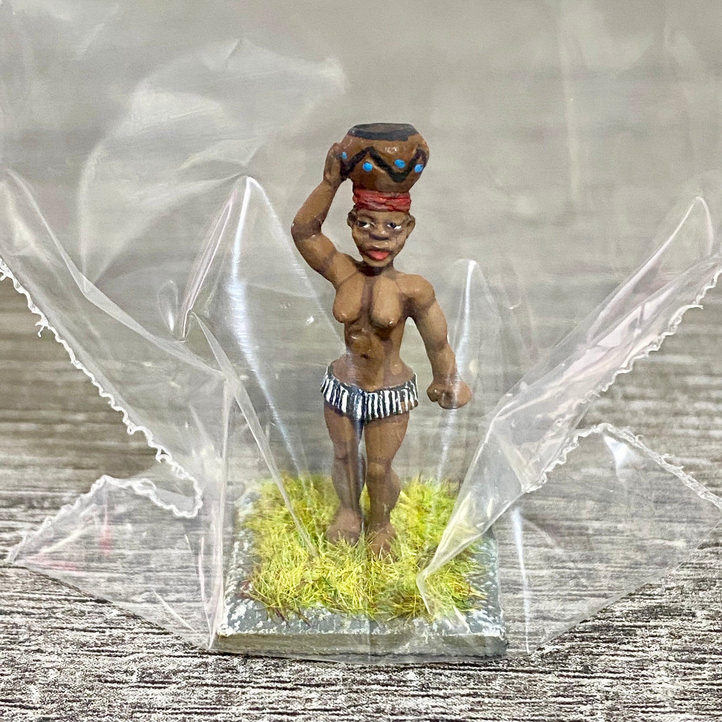 1x 28mm Colonial Villagers Figure Fig Painted Metal Miniatures Zulu Wargames #9