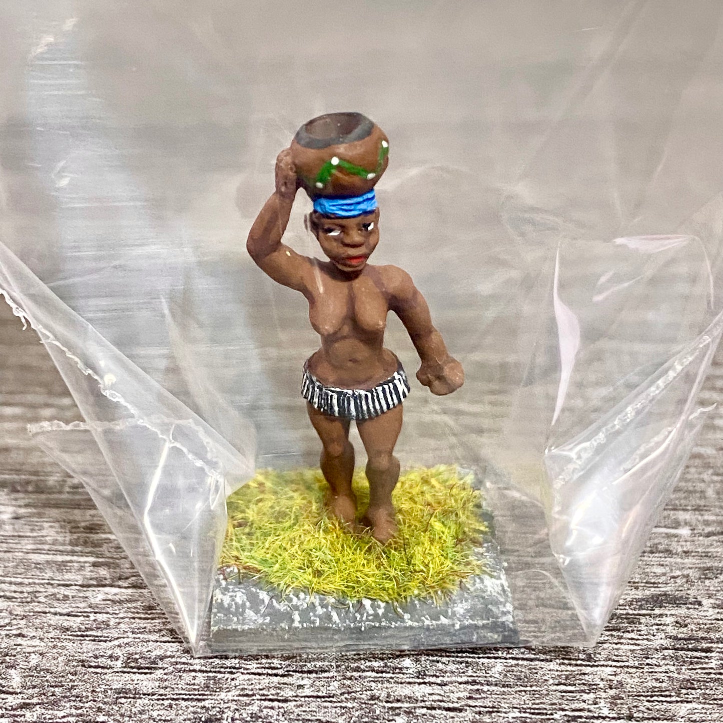 1x 28mm Colonial Villagers Figure Fig Painted Metal Miniatures Zulu Wargames #11