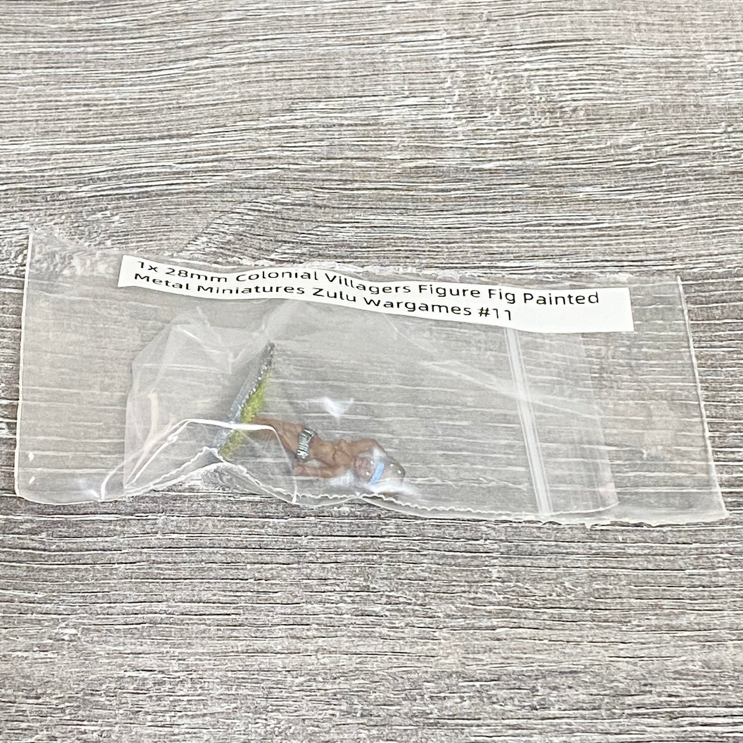 1x 28mm Colonial Villagers Figure Fig Painted Metal Miniatures Zulu Wargames #11