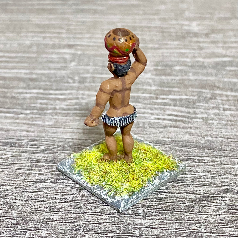 1x 28mm Colonial Villagers Figure Fig Painted Metal Miniatures Zulu Wargames #12