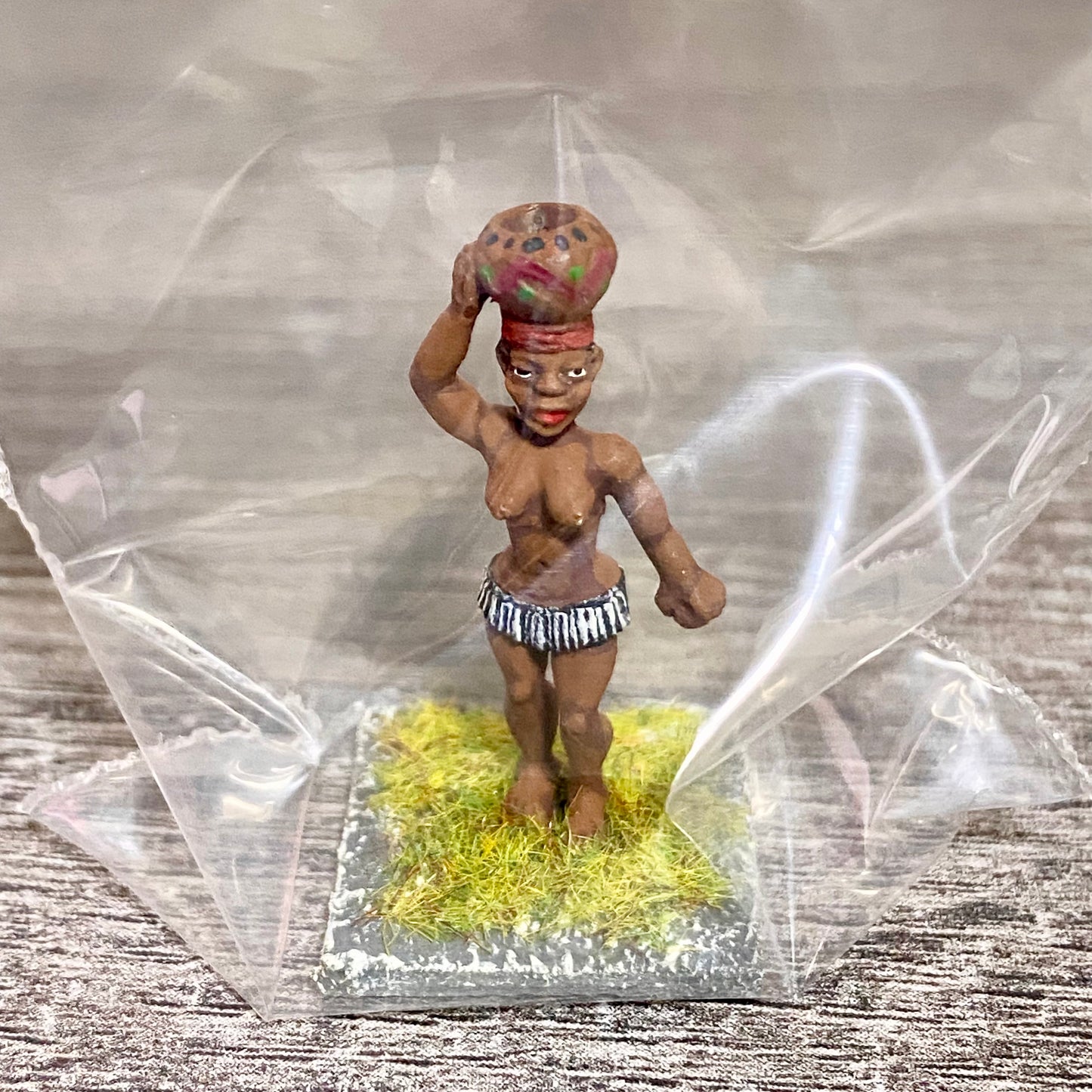 1x 28mm Colonial Villagers Figure Fig Painted Metal Miniatures Zulu Wargames #12