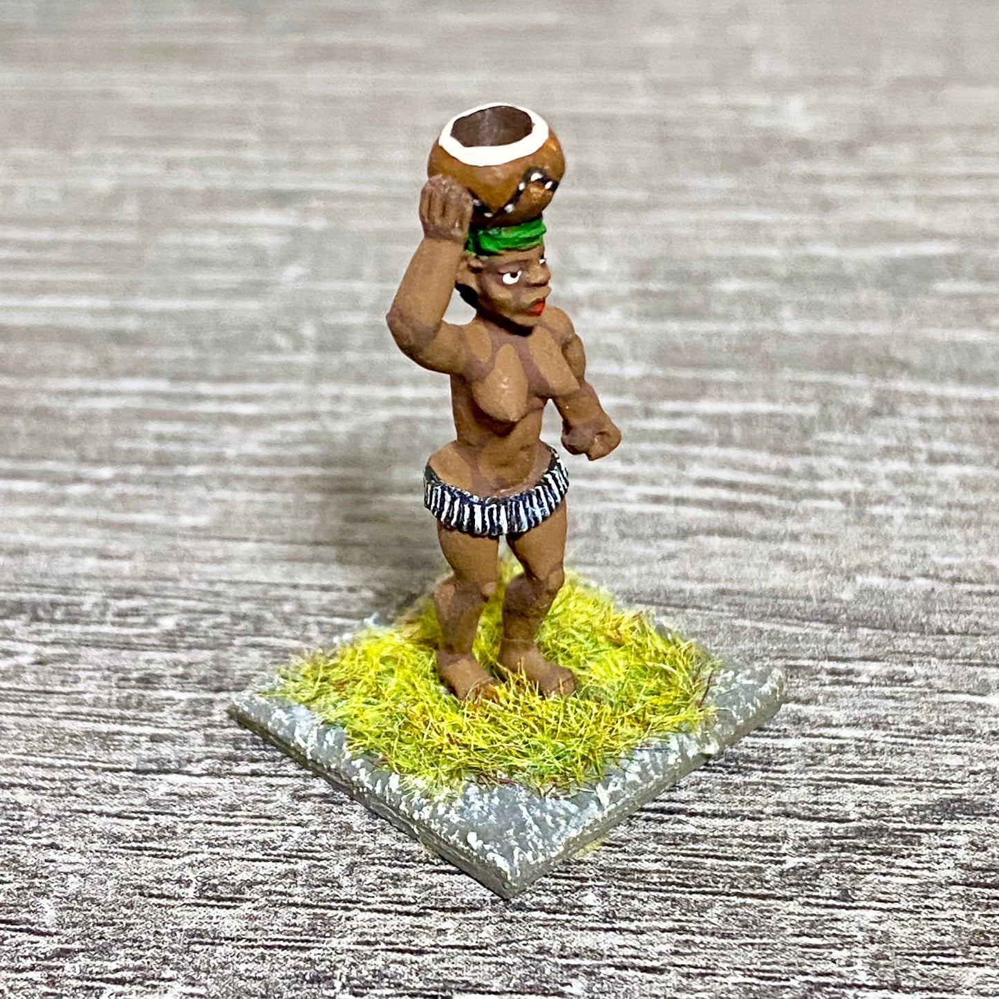 1x 28mm Colonial Villagers Figure Fig Painted Metal Miniatures Zulu Wargames #13