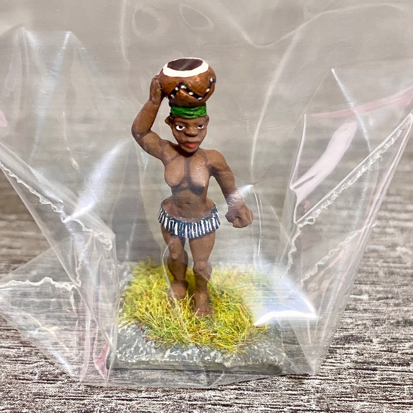 1x 28mm Colonial Villagers Figure Fig Painted Metal Miniatures Zulu Wargames #13