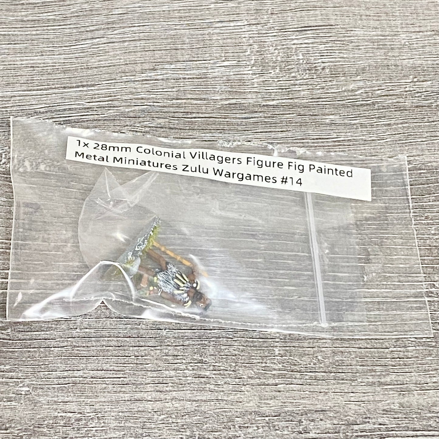 1x 28mm Colonial Villagers Figure Fig Painted Metal Miniatures Zulu Wargames #14