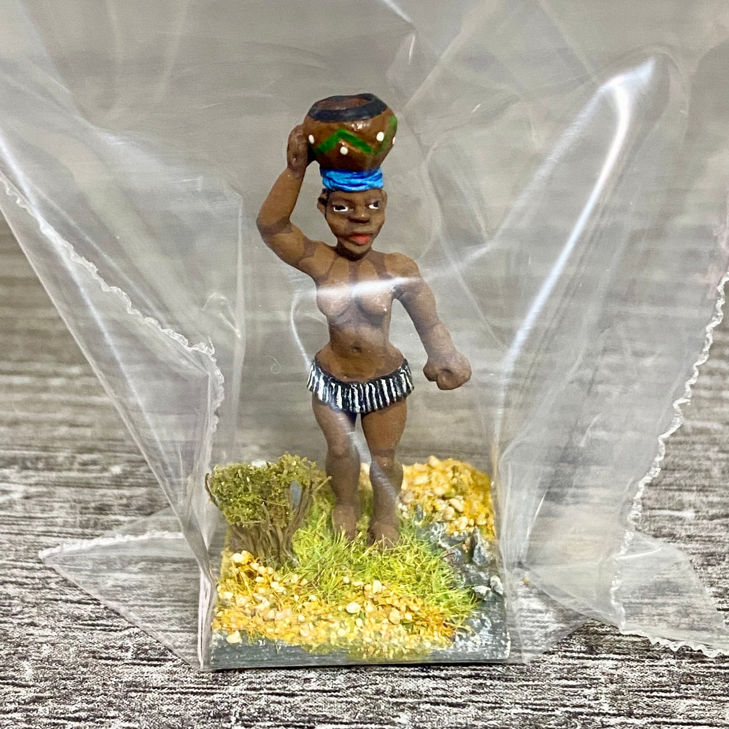 1x 28mm Colonial Villagers Figure Fig Painted Metal Miniatures Zulu Wargames #15