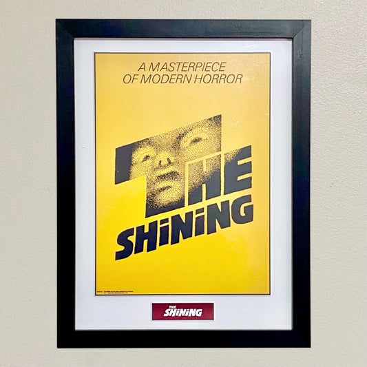 Vintage The Shining Horror Film Promotional Poster Official Warner Bros Plaque