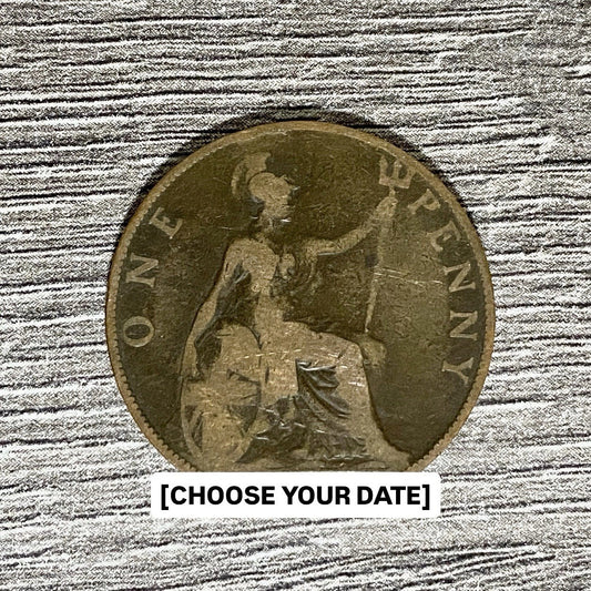 Queen Victoria Britannia One Penny Coin 1862 To 1967 - Choose Your Date