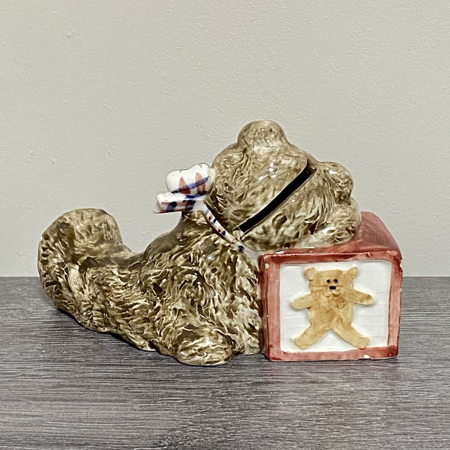 Unique Teddy Bear Themed Money Box Piggy Bank Coin Storage Art Decorative Rare