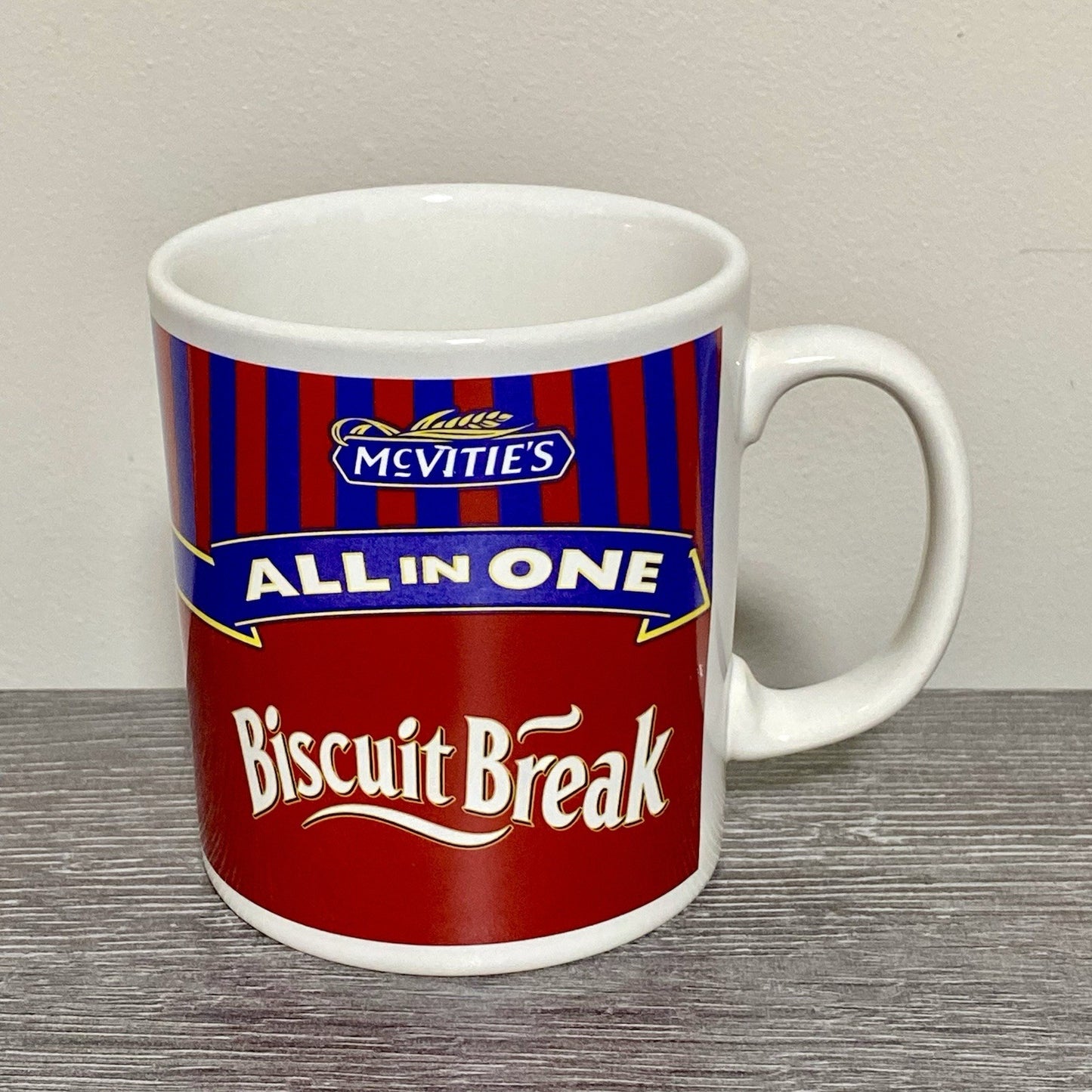 Vintage Mcvities All In One Biscuit Break Coffee Mug Tea Cup Made In England New