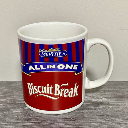 Vintage Mcvities All In One Biscuit Break Coffee Mug Tea Cup Made In England New