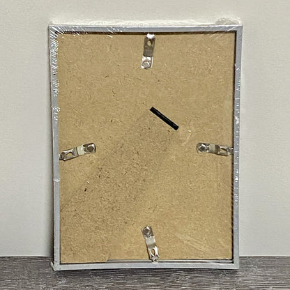 Silver Picture Photo Frame Landscape/Portrait Glass 8x6 Freestanding Hang Wilko
