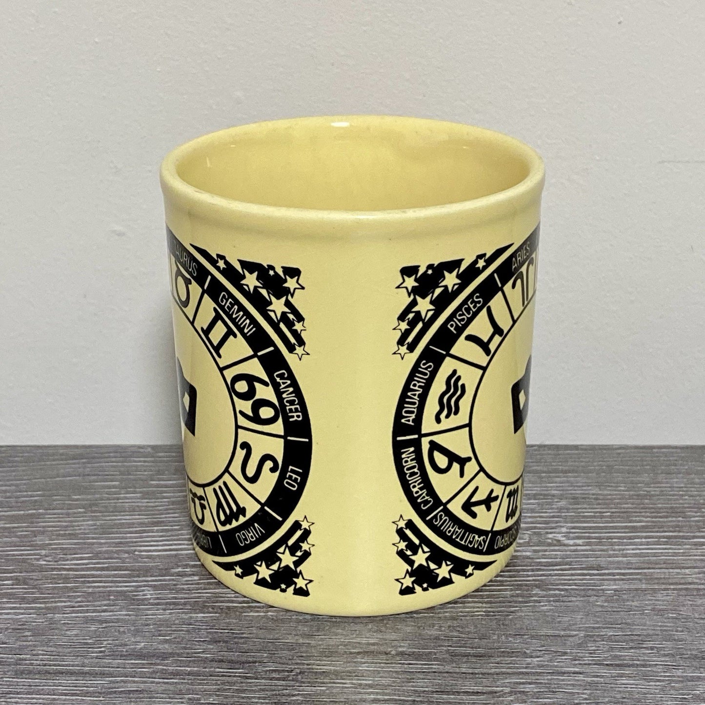 Vintage Astrological Zodiac Coffee Mug 1970s Retro Tea Cup Made In England Rare