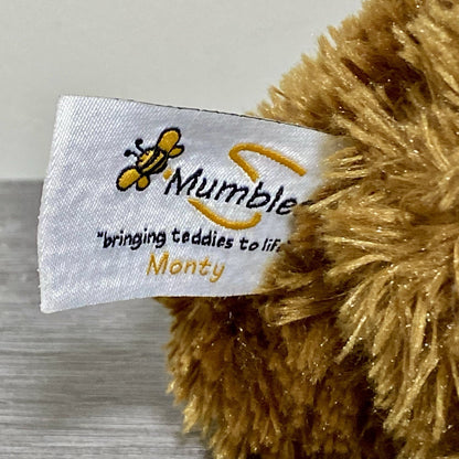 Vintage The Mumbles Monty Soft Teddy Bear Collectible Plush MM02 With Tags Rare
