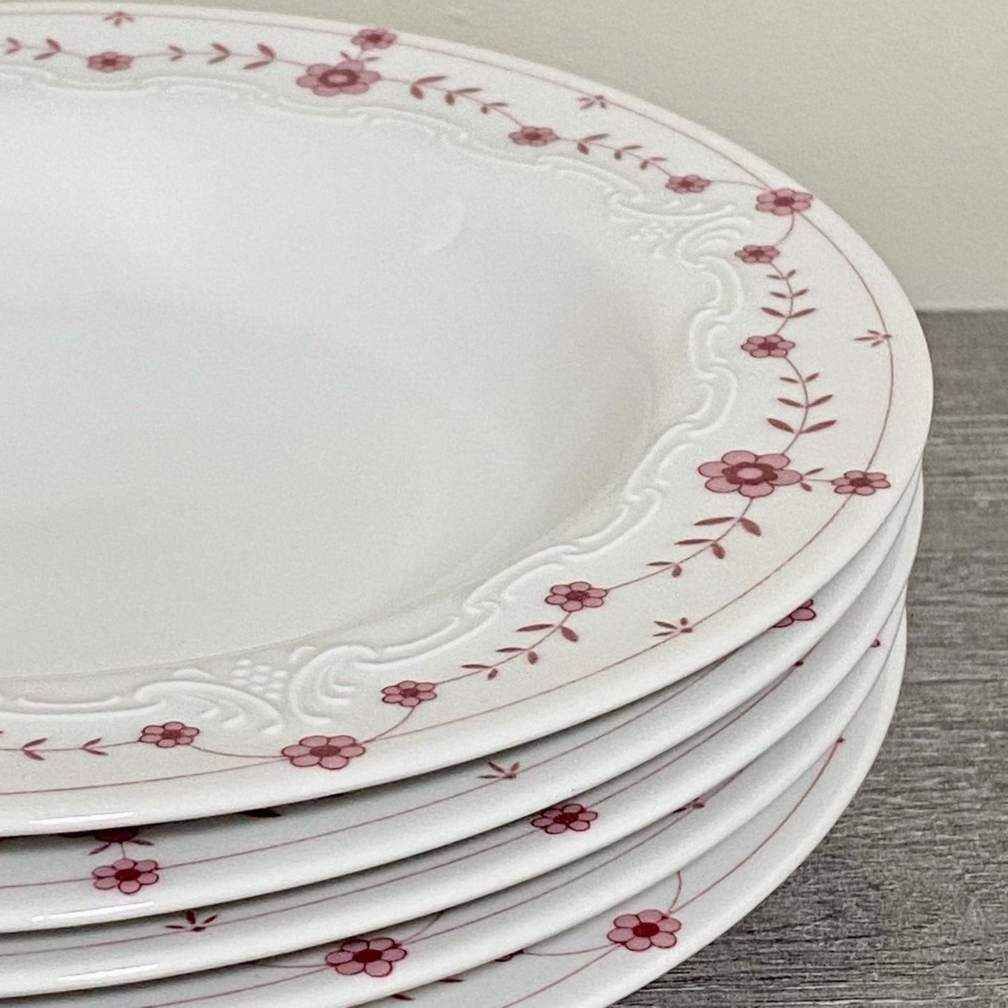 Scherzer Bavaria Art Deco Floral Round 9” Bowls Flower Dishes Set Of 5 Germany