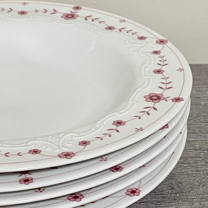 Scherzer Bavaria Art Deco Floral Round 9” Bowls Flower Dishes Set Of 5 Germany