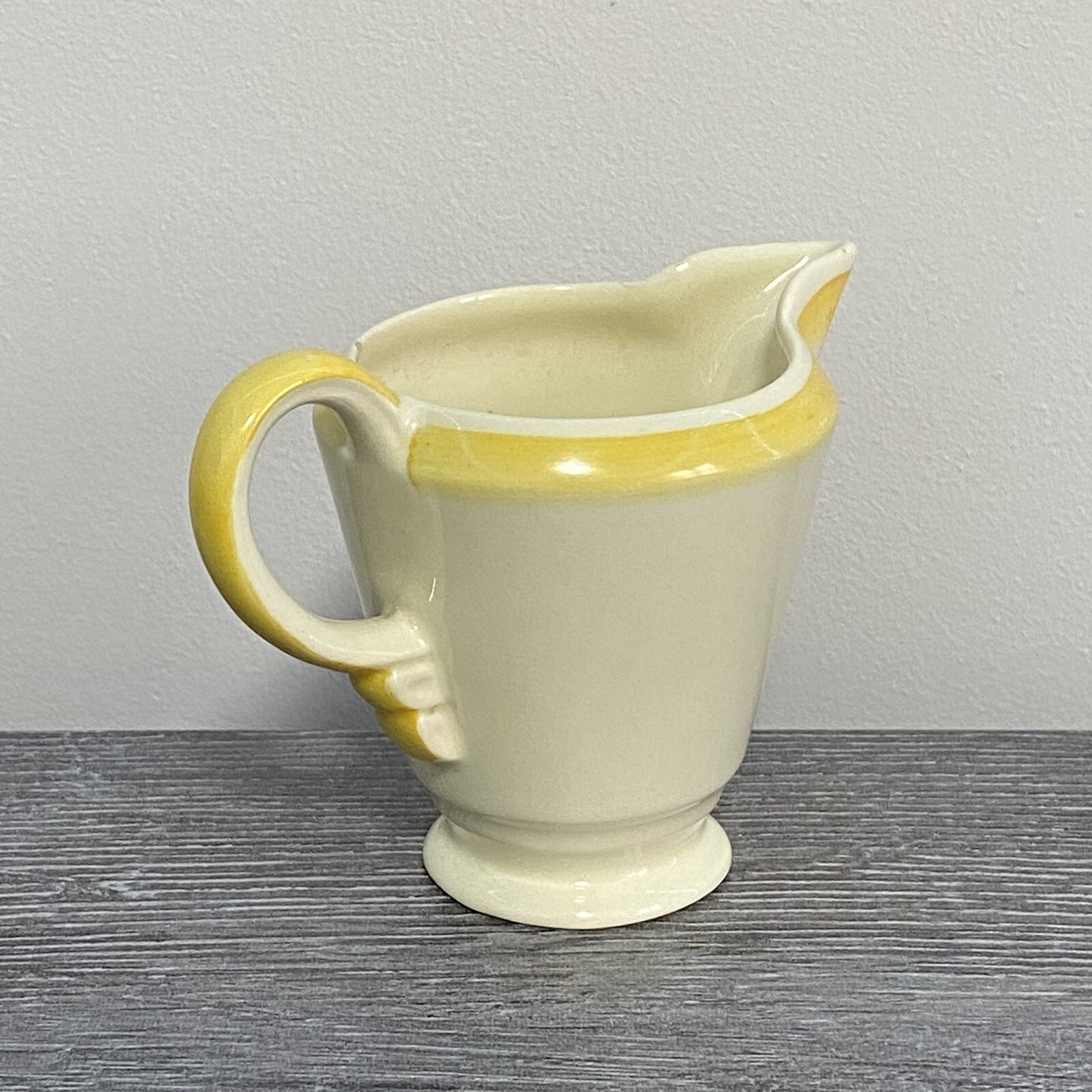 Vintage Newhall England Pottery Jug Fortuna Shape Art Deco Floral Hand Painted