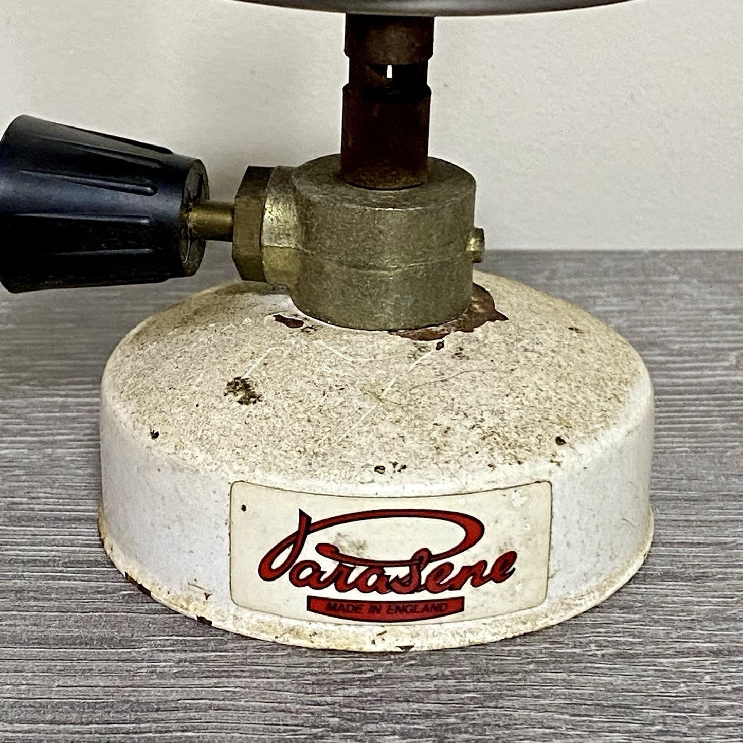 Vintage Parasene Gas Lamp Camping Travel Lantern Flame Burner Mantle With Valve