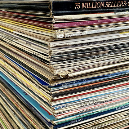 Vintage 12” LP Vinyls 50x Job Lot Bundle Mixed Genres Randomly Selected Bulk