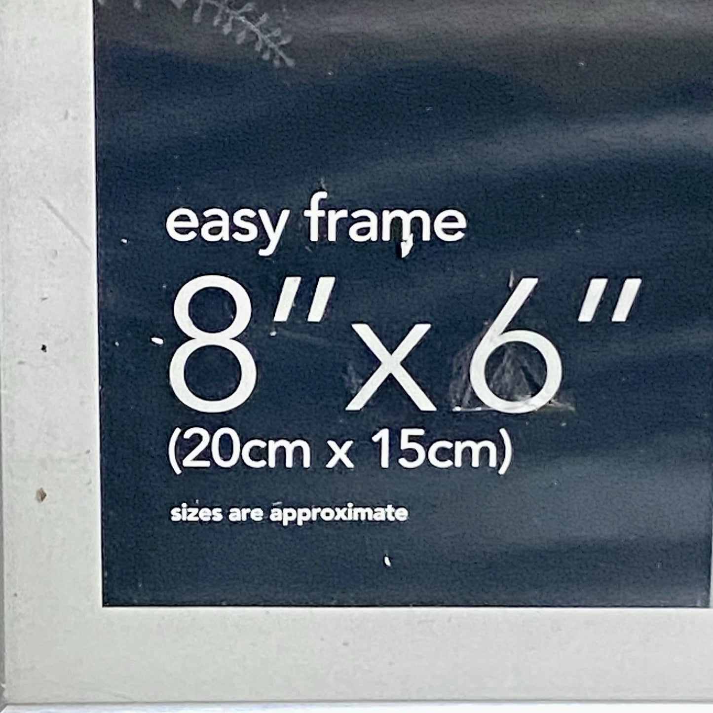 Silver Picture Photo Frame Landscape/Portrait Glass 8x6 Freestanding Hang Wilko