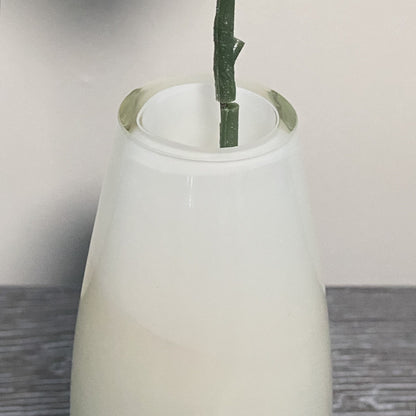 Small Artificial Rose Flower In Small Round Glass Vase All In One Decorative