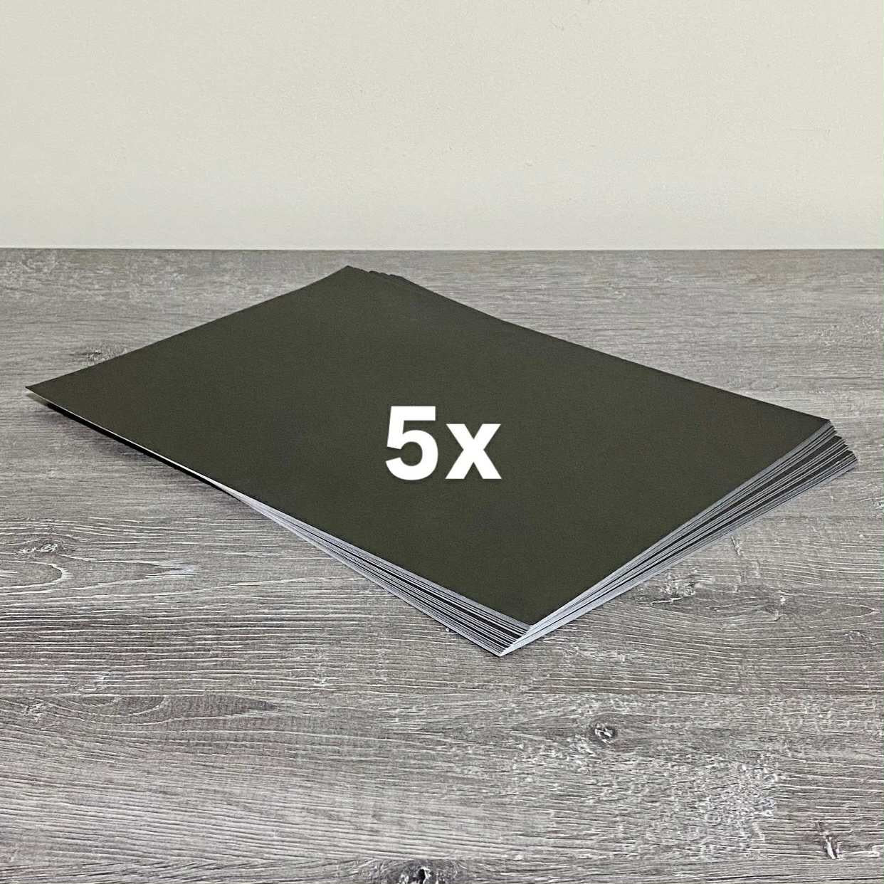 A4 Black & White Double Sided Colour Luxury Card Stock 450 GSM - Choose Your Qty