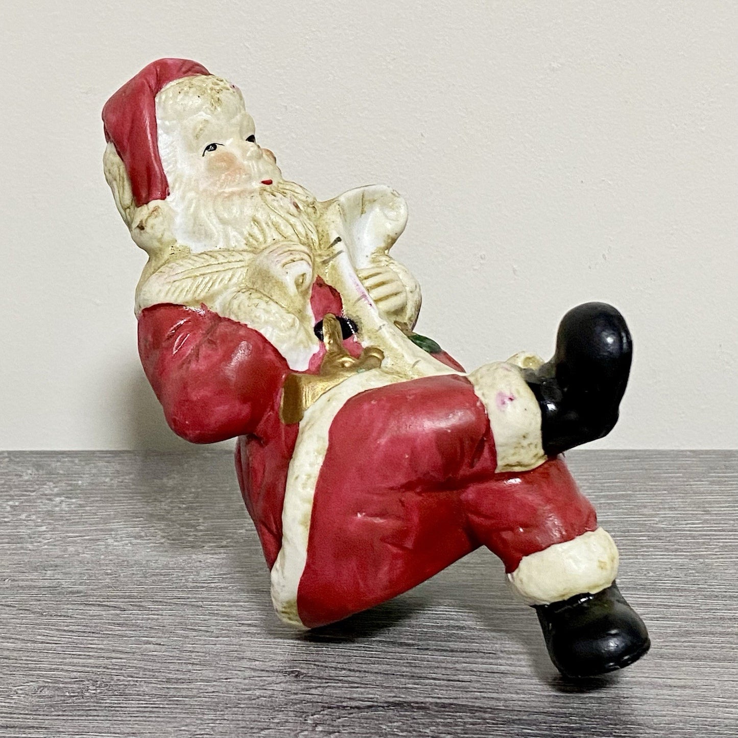 Vintage Santa Claus Christmas Tree Topper Xmas Seasonal Collectible Rare