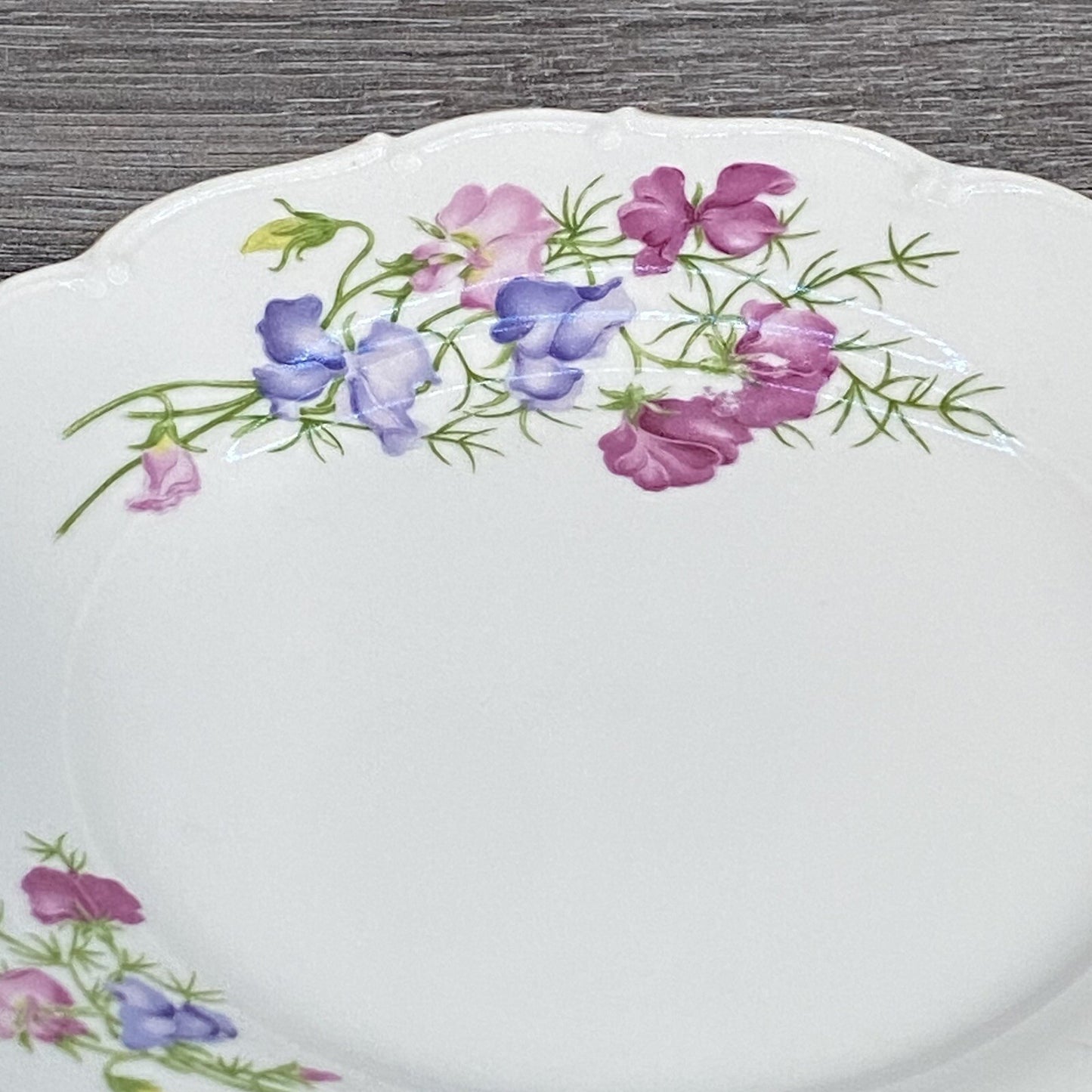 Haas & Czjzek Red Rose Floral Round Platter Chop Plate Gold Trim Czech China