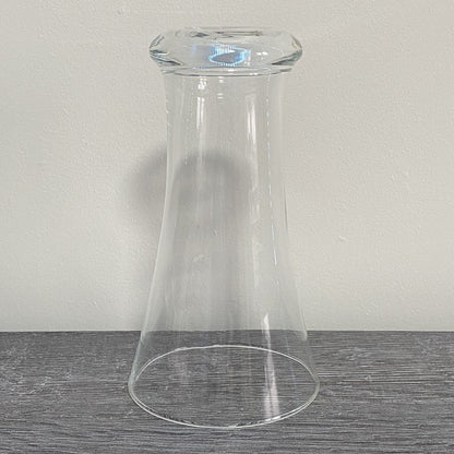 Single Beer Juice 6.5” Drinking Glass Flared V Shape Unmarked