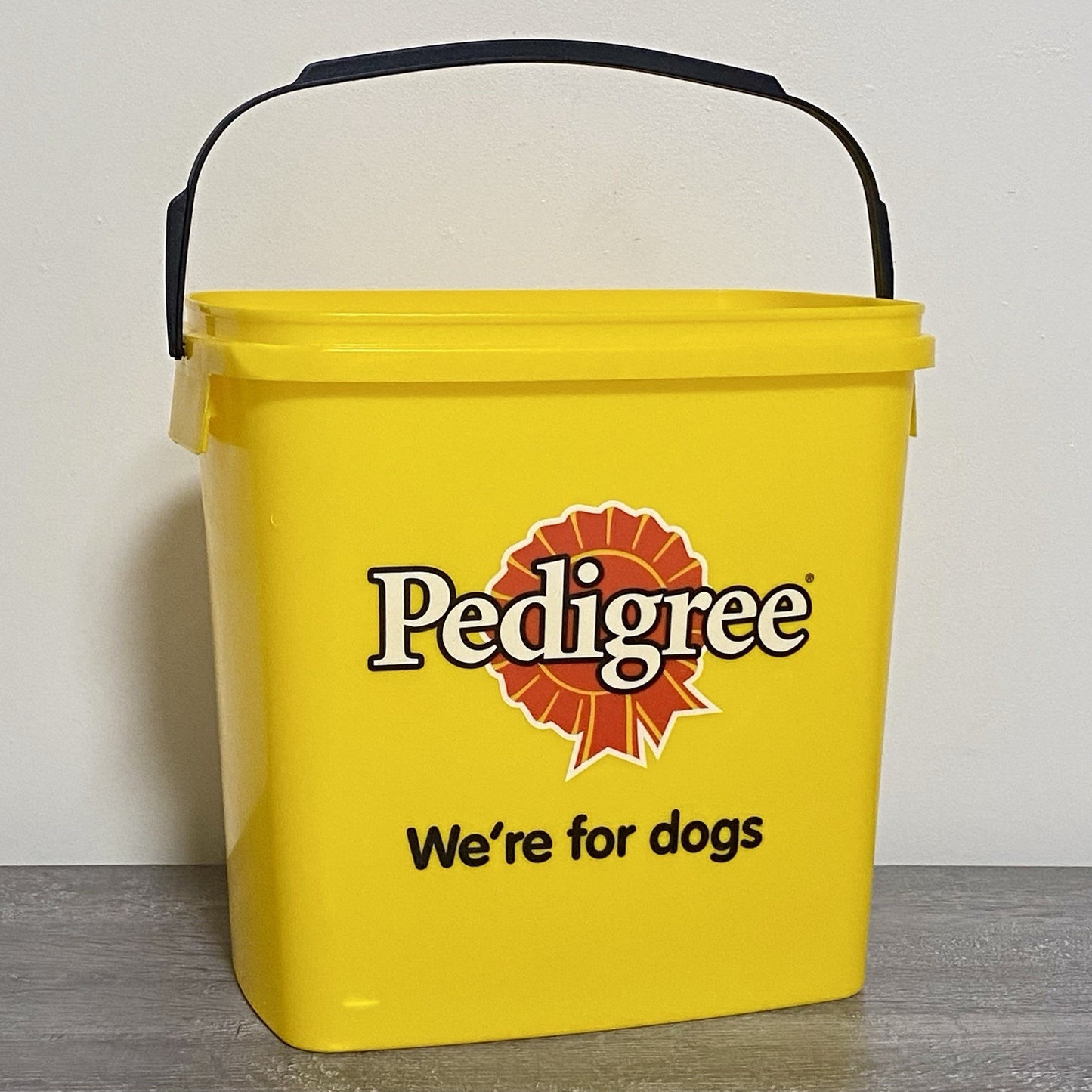 Pedigree Storage Tub For Dogs Bucket With Handle Weak Handle No Lid Rare Find