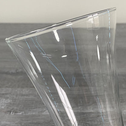 Single Beer Juice 6.5” Drinking Glass Flared V Shape Unmarked