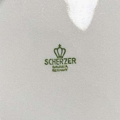 Scherzer Bavaria Art Deco Floral Round 9” Bowls Flower Dishes Set Of 5 Germany