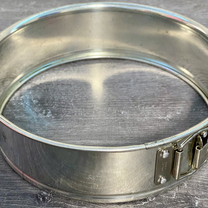 Cake Tin Spring Form Release Uncoated 8 1/2” Ring Only No Removable Base Germany