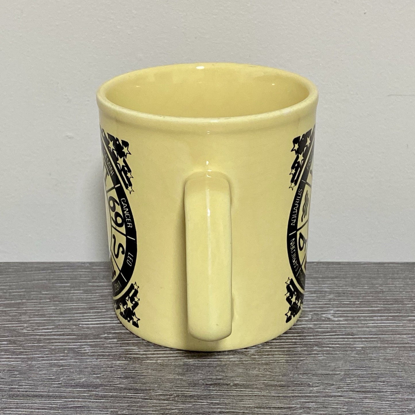 Vintage Astrological Zodiac Coffee Mug 1970s Retro Tea Cup Made In England Rare
