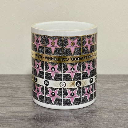 Vintage Hollywood Walk Of Fame Coffee Mug Tea Cup 1992 Famous Stars Celebrities