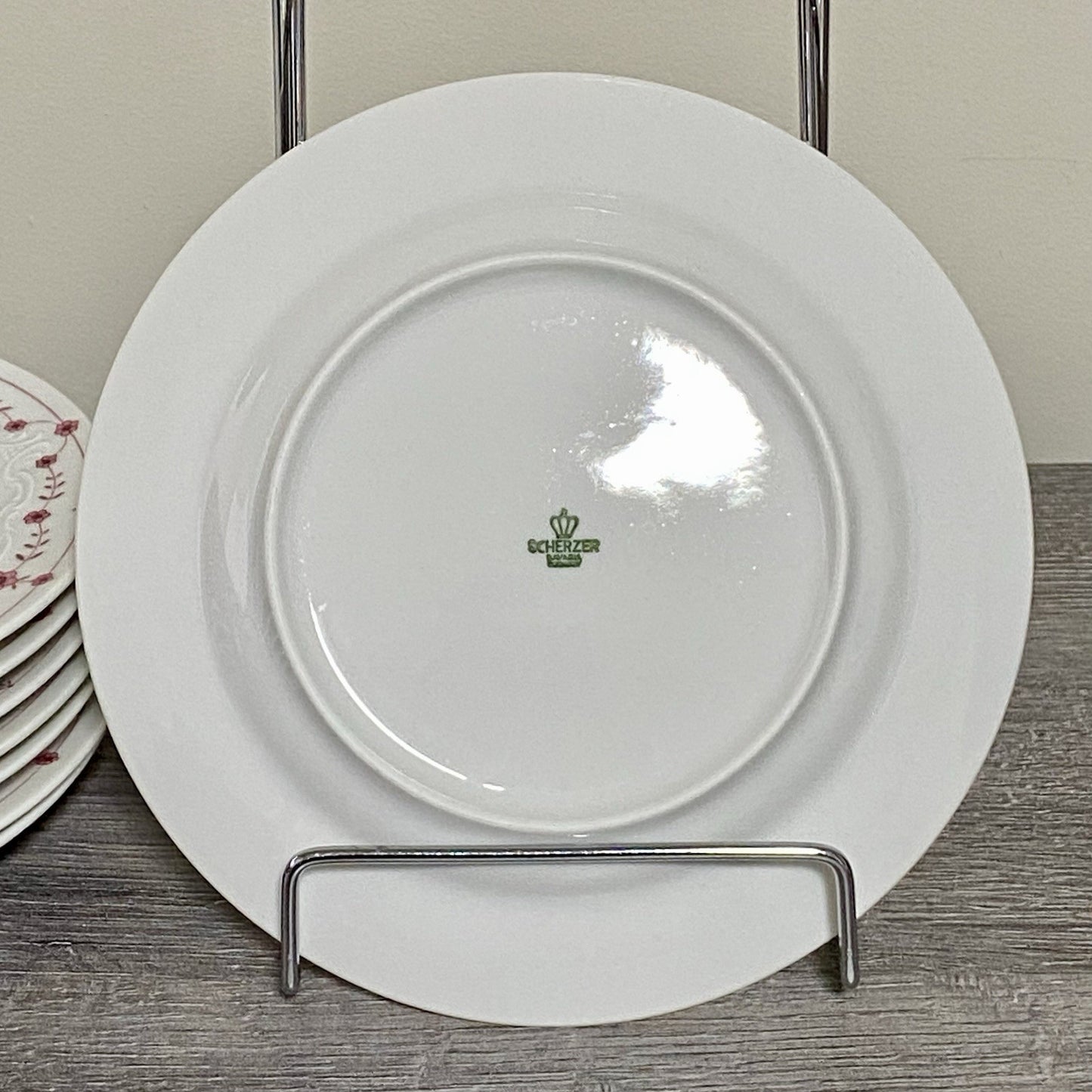 Scherzer Bavaria Art Deco Floral Small Plates Flower Side Plate Set Of 8 Germany