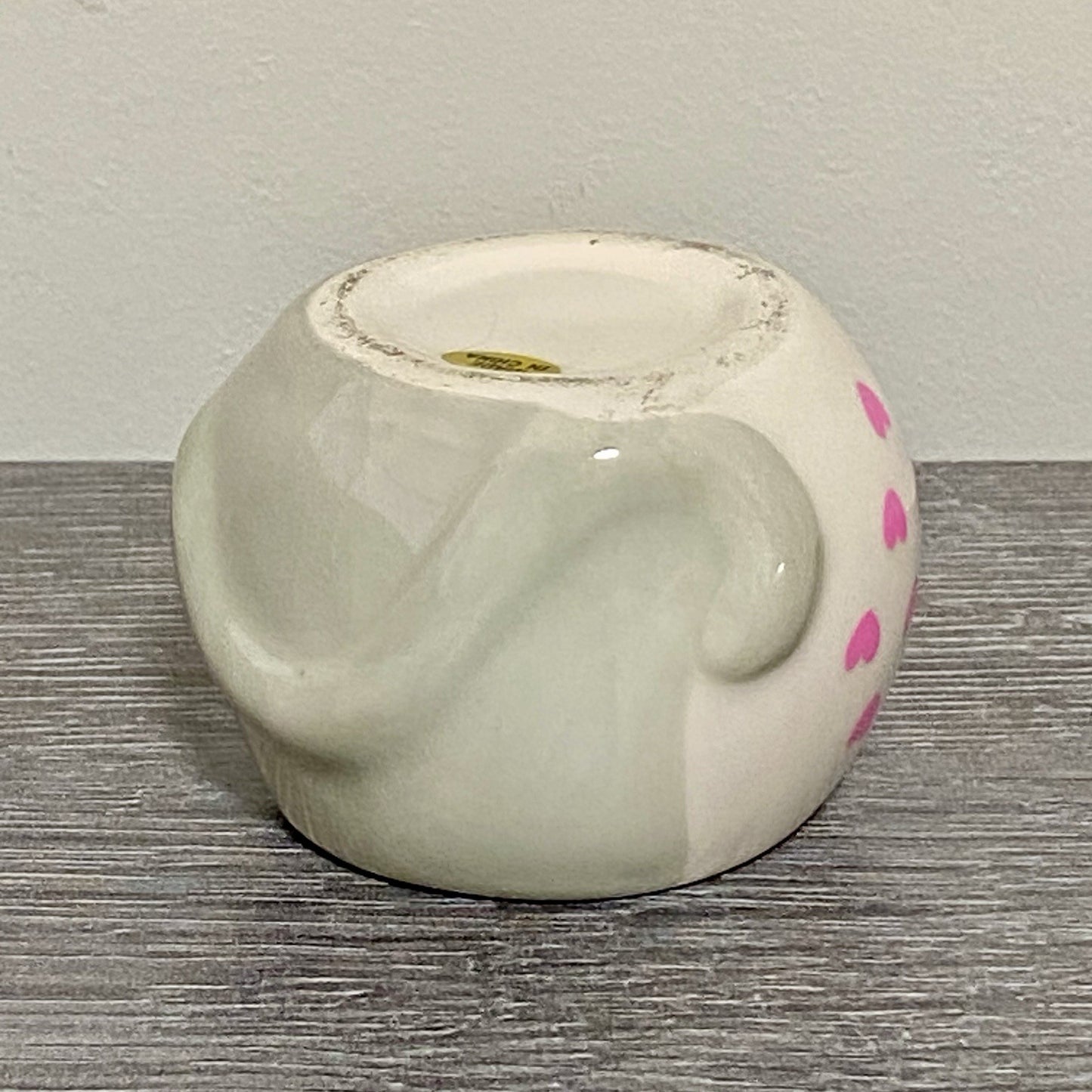 Small Round Ceramic Pot Dish With Hearts Heart Plant Pot Planter Bud Vase Holder