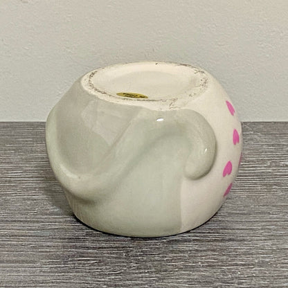 Small Round Ceramic Pot Dish With Hearts Heart Plant Pot Planter Bud Vase Holder