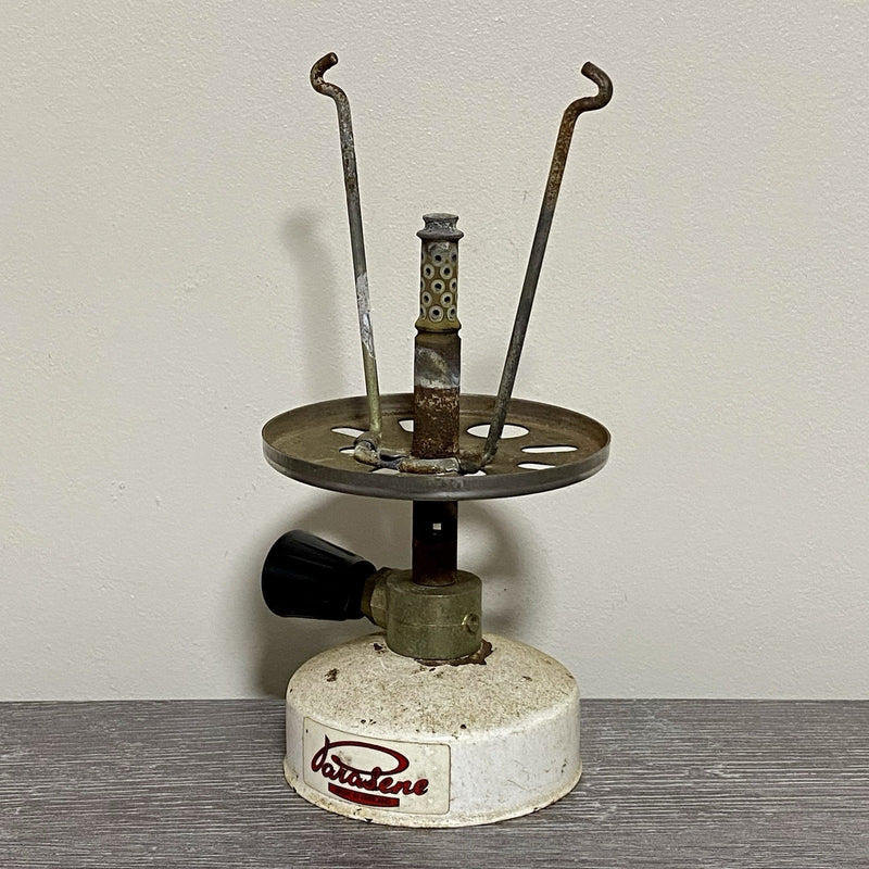 Vintage Parasene Gas Lamp Camping Travel Lantern Flame Burner Mantle With Valve