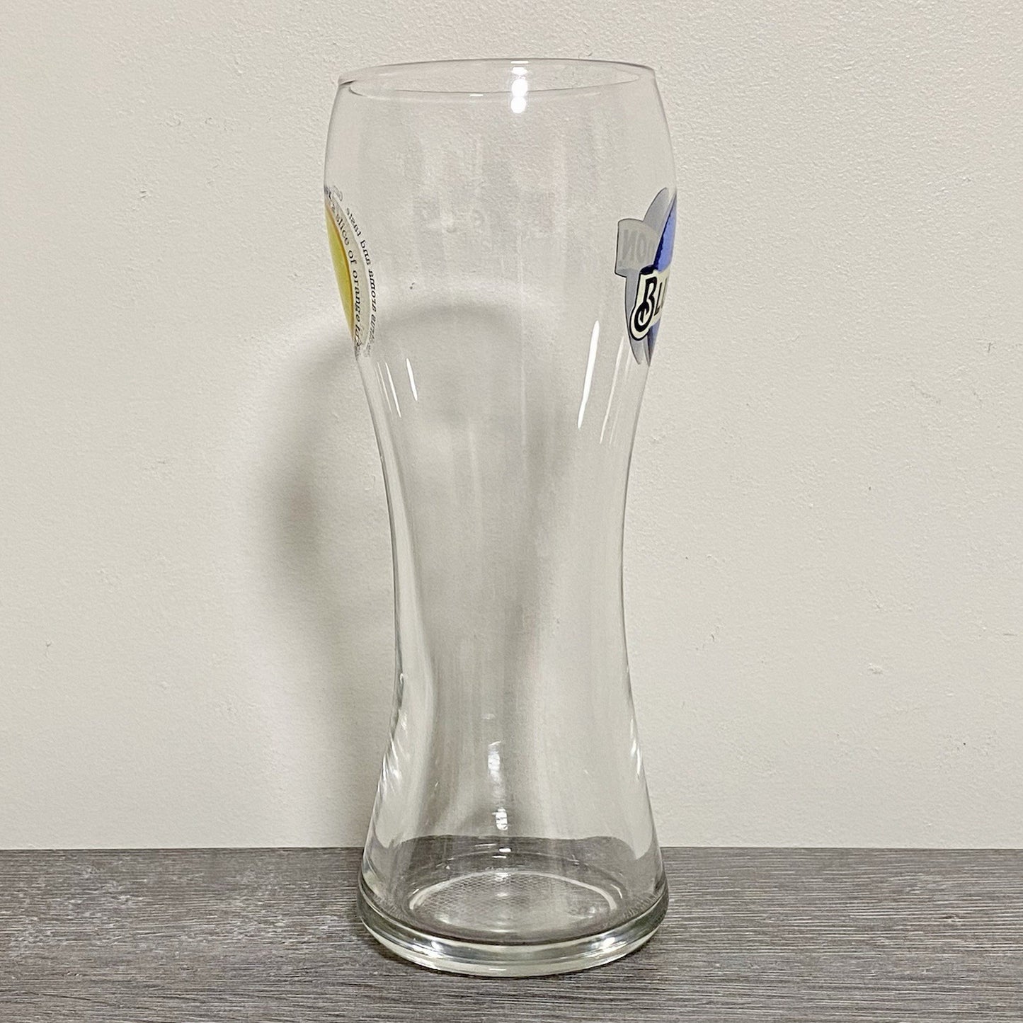 1x Single Blue Moon White Citrus Beer Glass Ale Lager One Pint 20oz Pub Barware