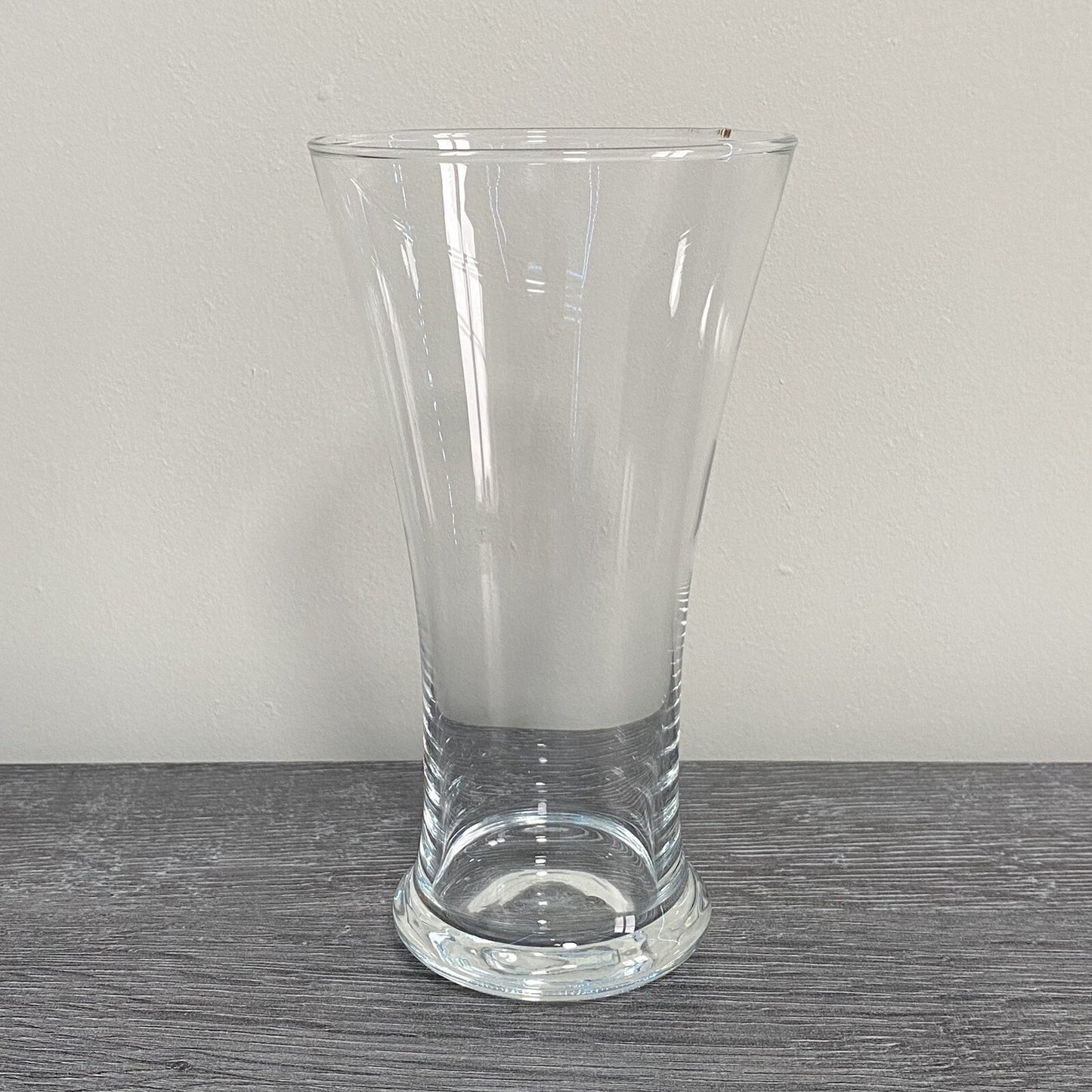 Single Beer Juice 6.5” Drinking Glass Flared V Shape Unmarked