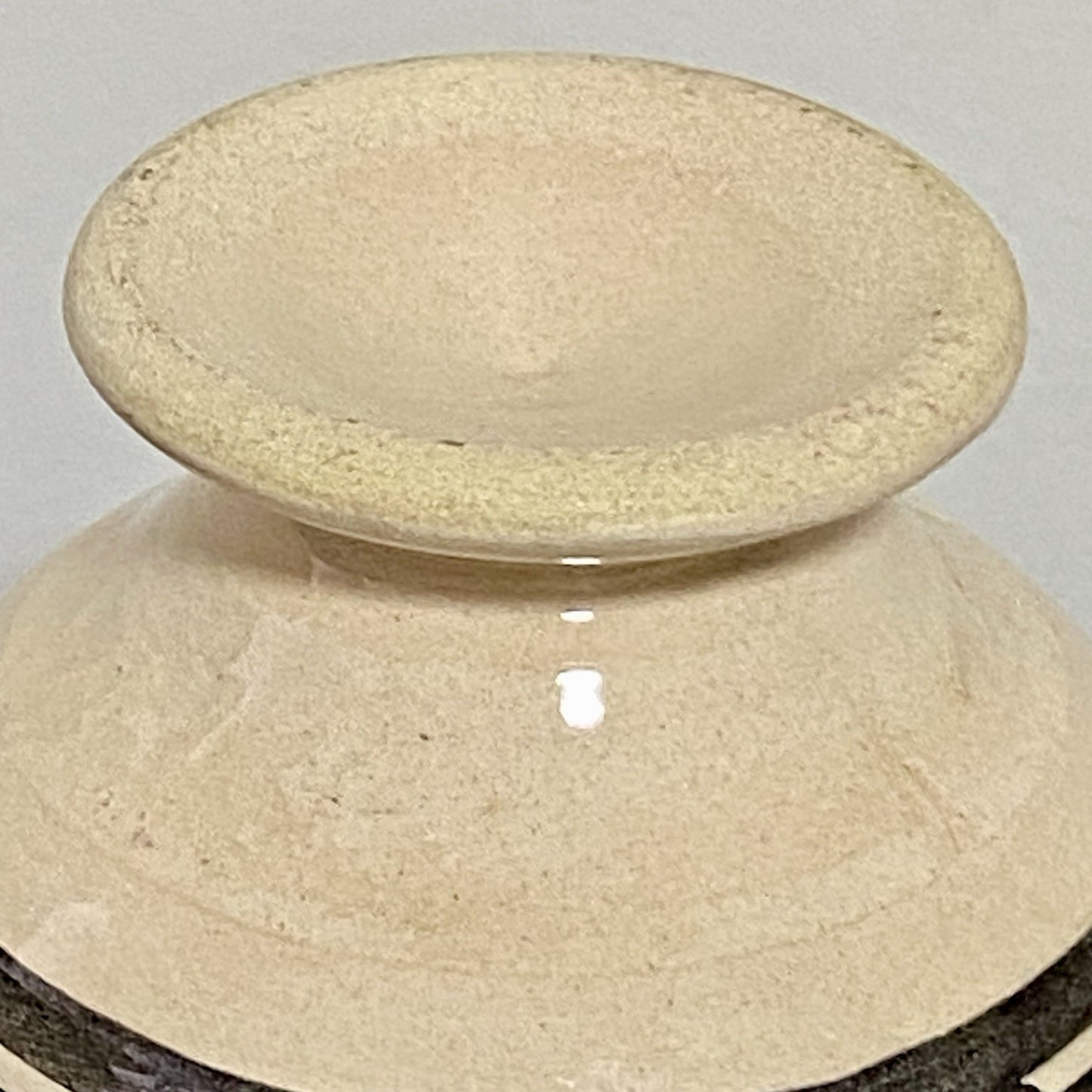 Vintage Laouini Nabeul Tunisie Small Bud Vase Art Deco Patterned Pottery Rare